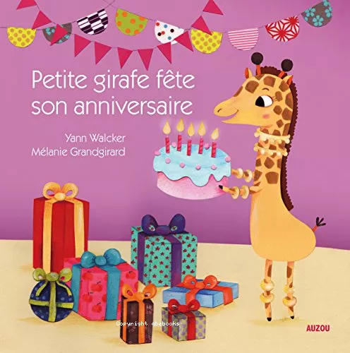 Petite girafe fte son anniversaire