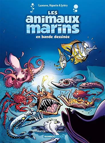 Les animaux marins en bande dessine