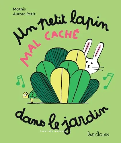 Un petit lapin mal cach� dans le jardin
